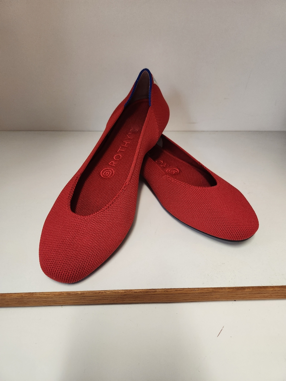 Rothy's Women's Red Knit Ballet Flats